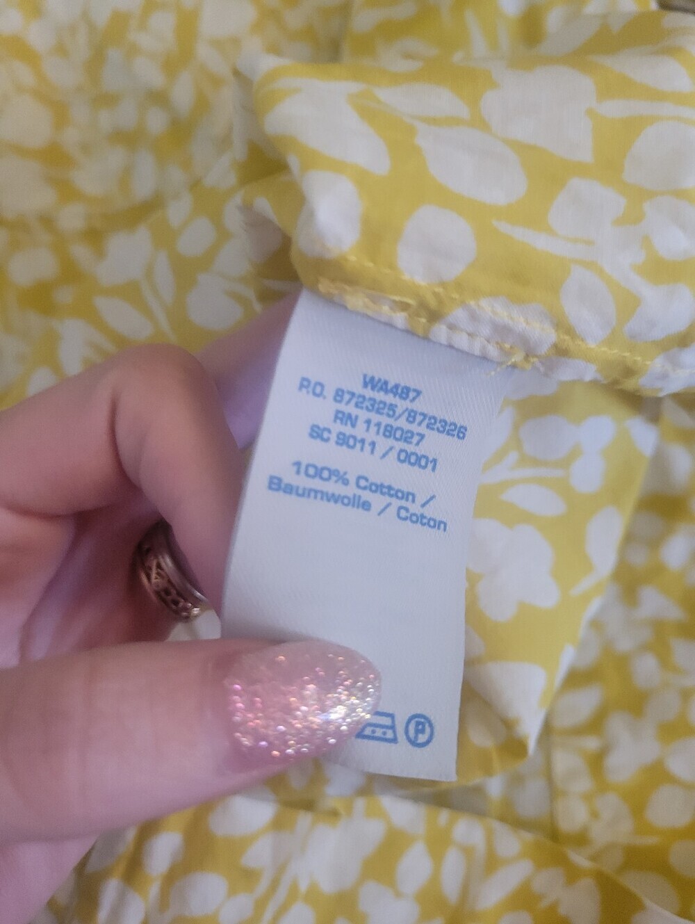 Boden Yellow and White Floral Shirt - Picture 3 of 5